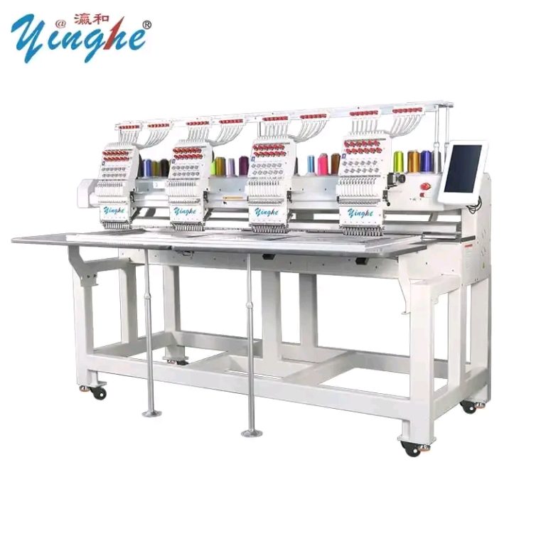 4 Head Embroidery Machine 9 needles for Logo Production